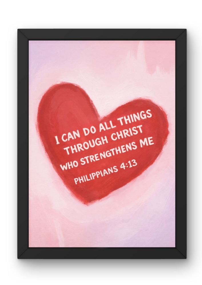 Philippians 4:13 Art Print| Christian Home Decor - Image 2