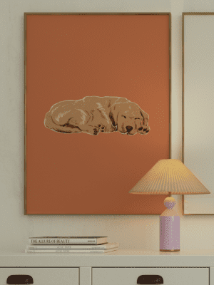 Puppy Dreams – Cozy Dopamine Wall Art
