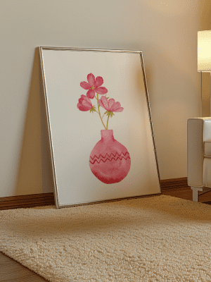 Delicate Pink Flower Arrangement Print