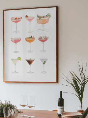 Watercolor Happy Hour Poster Print