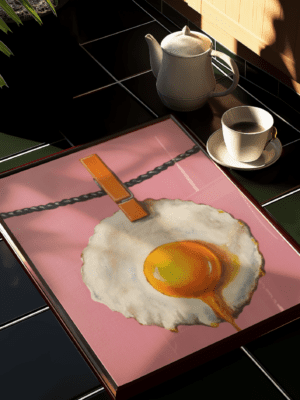 Hangin Egg Wall Art - Quirky Kitchen Decor