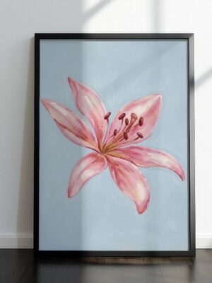 Petals in Pastel - Pink Lily Floral Art Print