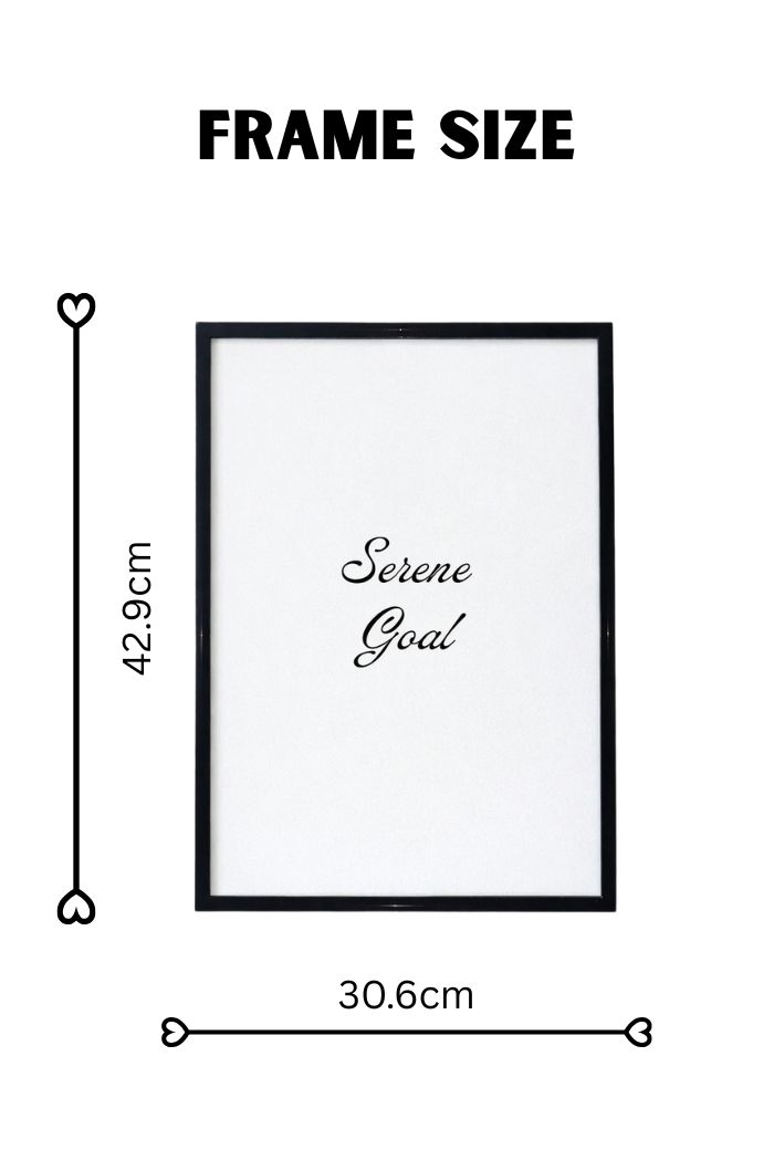 Modern Black A3 Photo Frame - Minimalist Wall Art Frame - Glossy Slim Picture Frame - Image 2