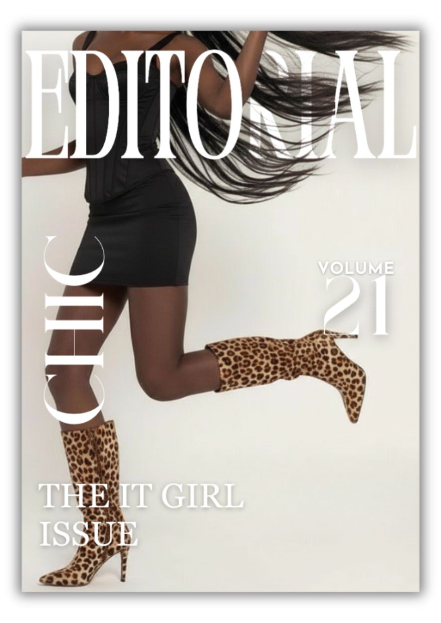 Modern Editorial Fashion Art Print - Black Magazine Poster - Image 2