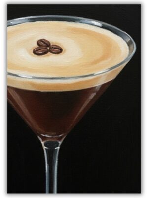 Espresso Martini Art Print - Cocktail Wall Art for Kitchen