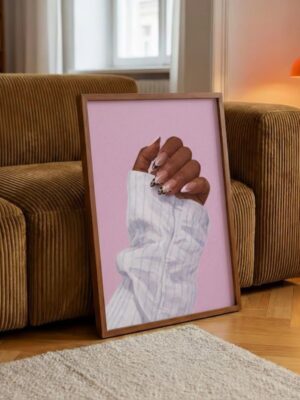 The Signature Manicure| Leopard Print French Tip Nails Art Print