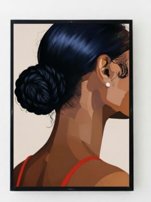 Silk and Strand | Black Minimalist Wall Art