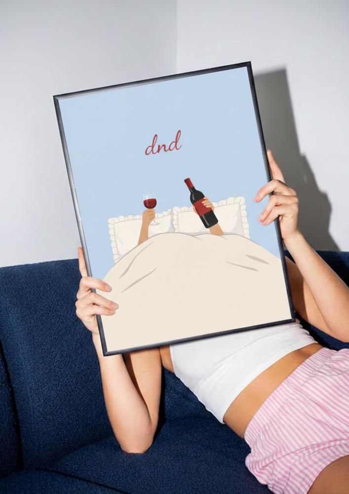 Do Not Disturb Wine Lover Art Print - Funny DND Relaxation Poster
