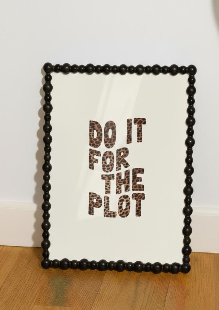 Do It For The Plot Leopard Print Wall Art Print | Trendy Aesthetic Bedroom Dorm Decor